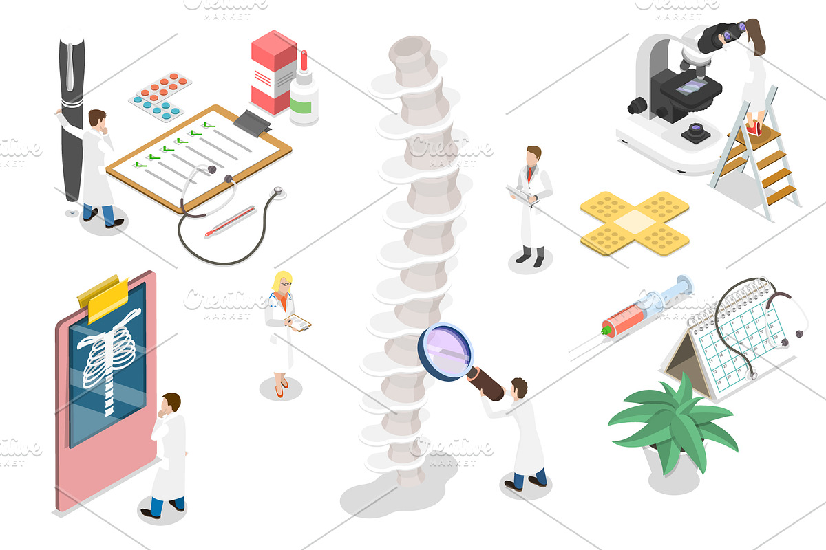 Health & Medicine Set 01, a Healthcare Illustration by AndriiStore (Photo 6 of 11)