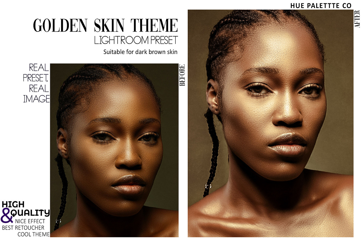 32 Melanin Touches Lightroom Presets, a Preset Add-On by Hue Palettte Studio (Photo 2 of 10)
