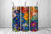 Colorful Impasto Paint Flower Papers, a Pattern Graphic by Creative Store (Thumbnail 3 of 5)