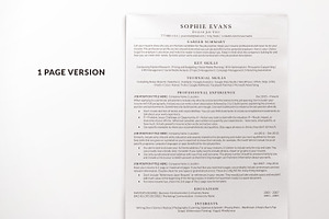 Minimal Clean Resume Template Pages