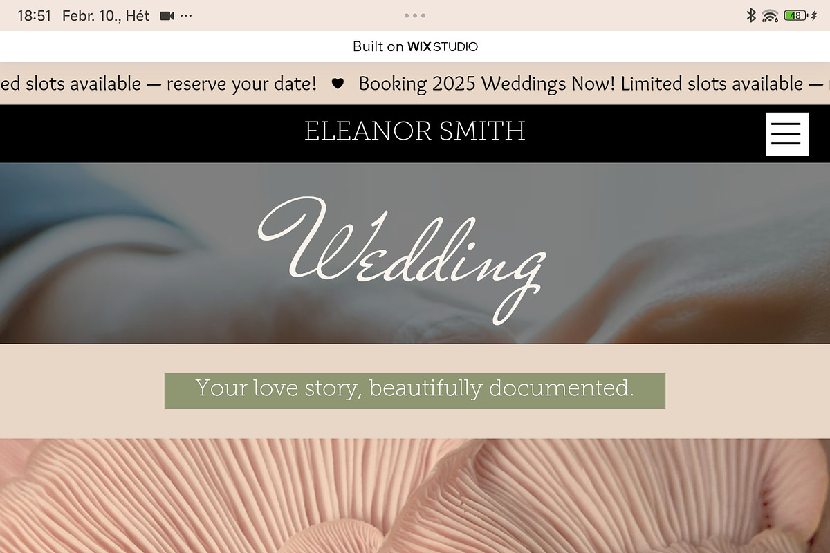 Photographer - Wix Studio Template, a Wix Template by Kitteeh (Photo 3 of 12)