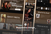 Freya - Model Portfolio Landing Page, a Landing Page Template by twinstd (Thumbnail 3 of 5)