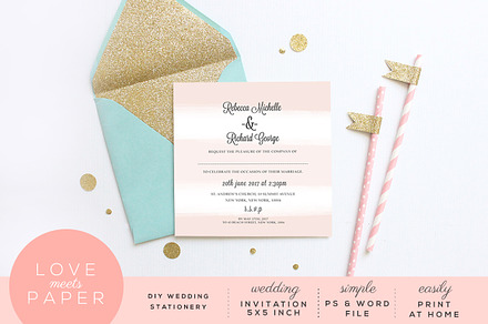 Wedding Invitation Template I2003