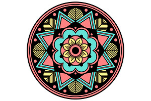 Circular Pattern In Form Of Mandala