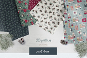 Farmhouse Christmas illustration, an Illustration by Cozy pattern shop (Thumbnail 4 of 12)