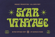 Star Vintage Font, a Sans Serif Font by HansCo Studio (Thumbnail 1 of 8)