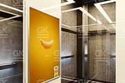 Animated Elevator / Poster Mock-up, a Product Mockup by GK Creative (Thumbnail 3 of 8)