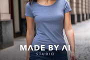 Faceless T-Shirt Mockup Prompt, an Object Graphic by MadeByAI Studio (Thumbnail 5 of 5)