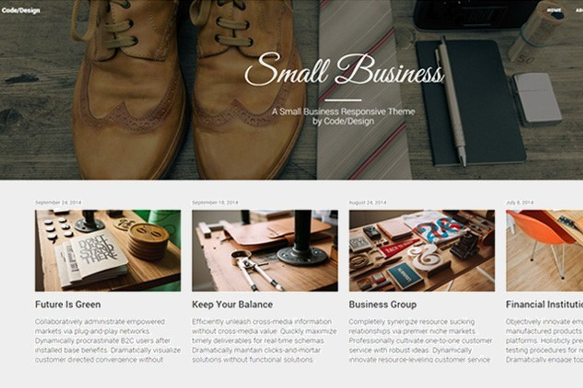 Small Business | Bootstrap Theme, a Bootstrap Template by ForBetterWeb.com