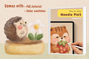 Needle Felt Procreate Brushes, a Brush Add-On by ProcreateiBox (Thumbnail 9 of 9)
