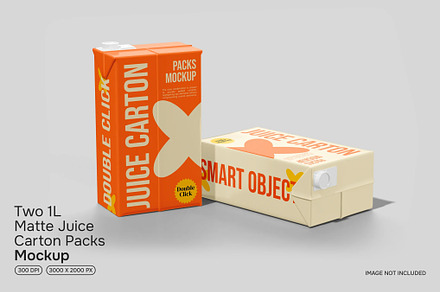 Juice Carton Mockup
