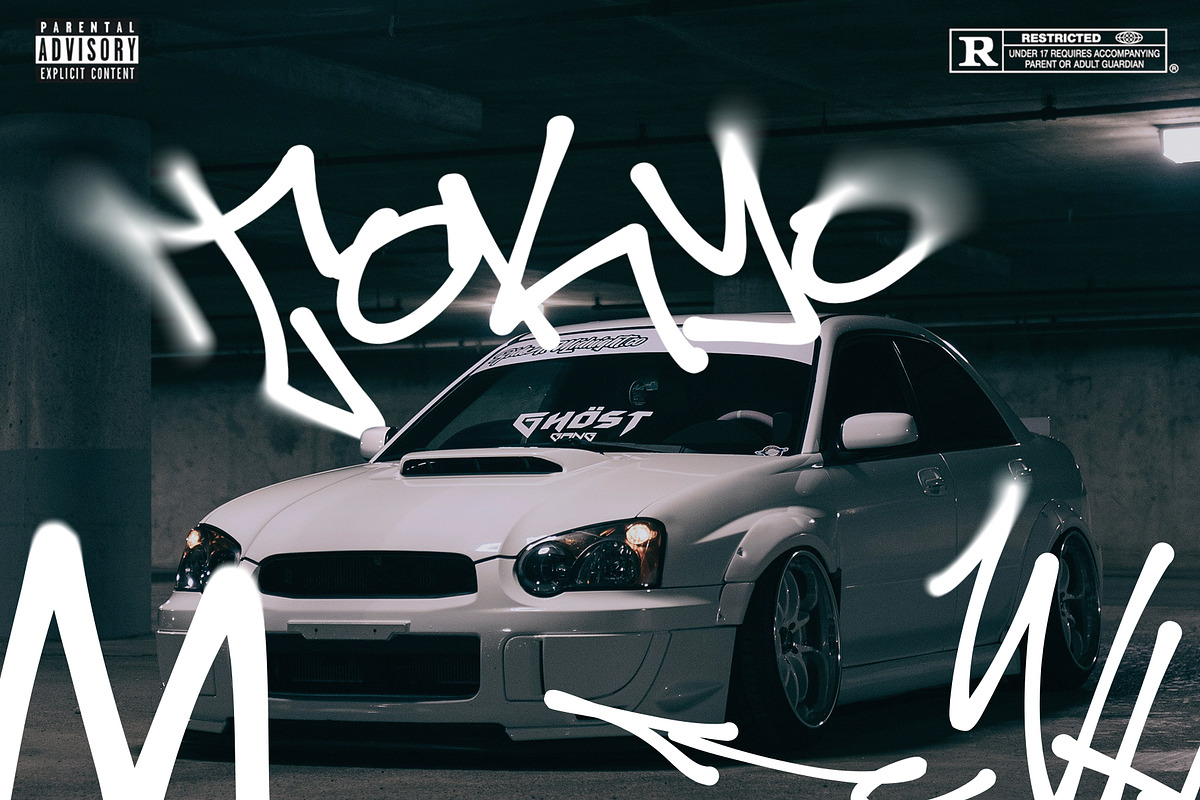 45 Bombing – Street Graffiti Font, a Blackletter Font by SemutHitam Creative (Photo 2 of 9)