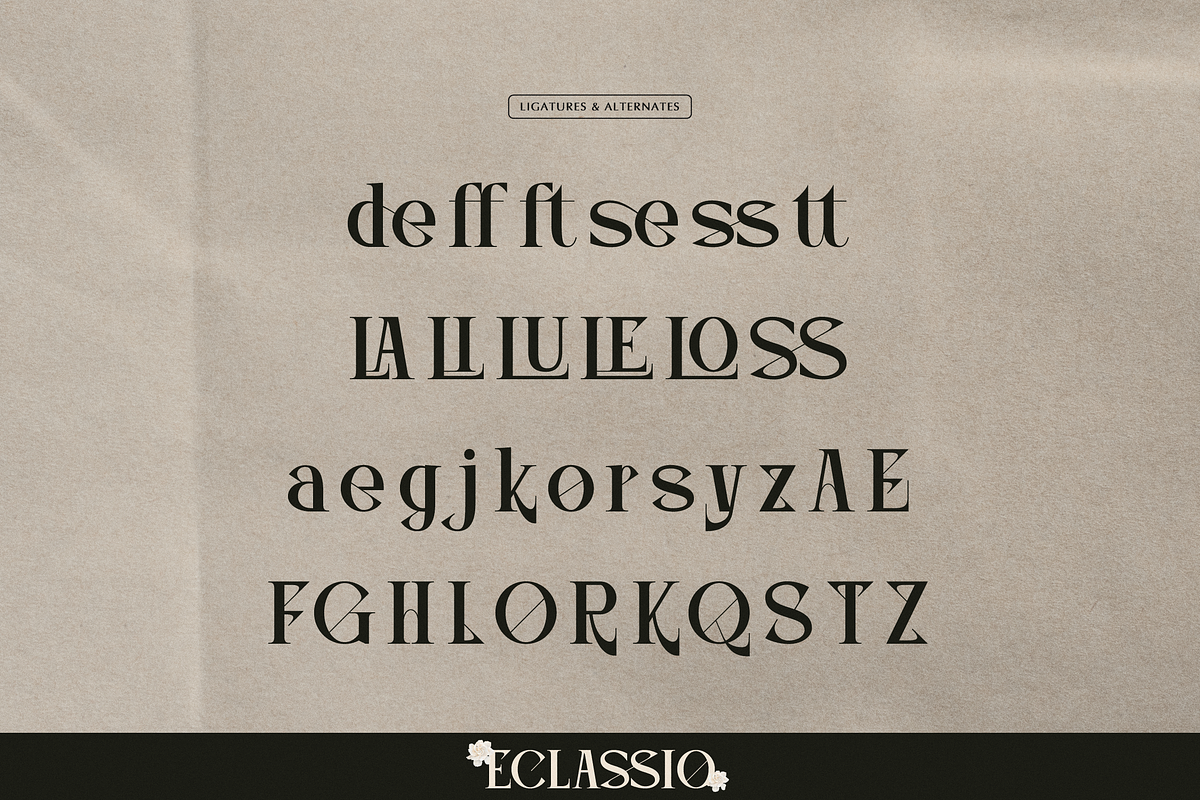 Eclassio | Display Serif Font, a Serif Font by gracetype_studio (Photo 11 of 12)
