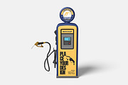 Vintage Gas Pump Mockup, a Product Mockup by bimockup (Thumbnail 5 of 6)