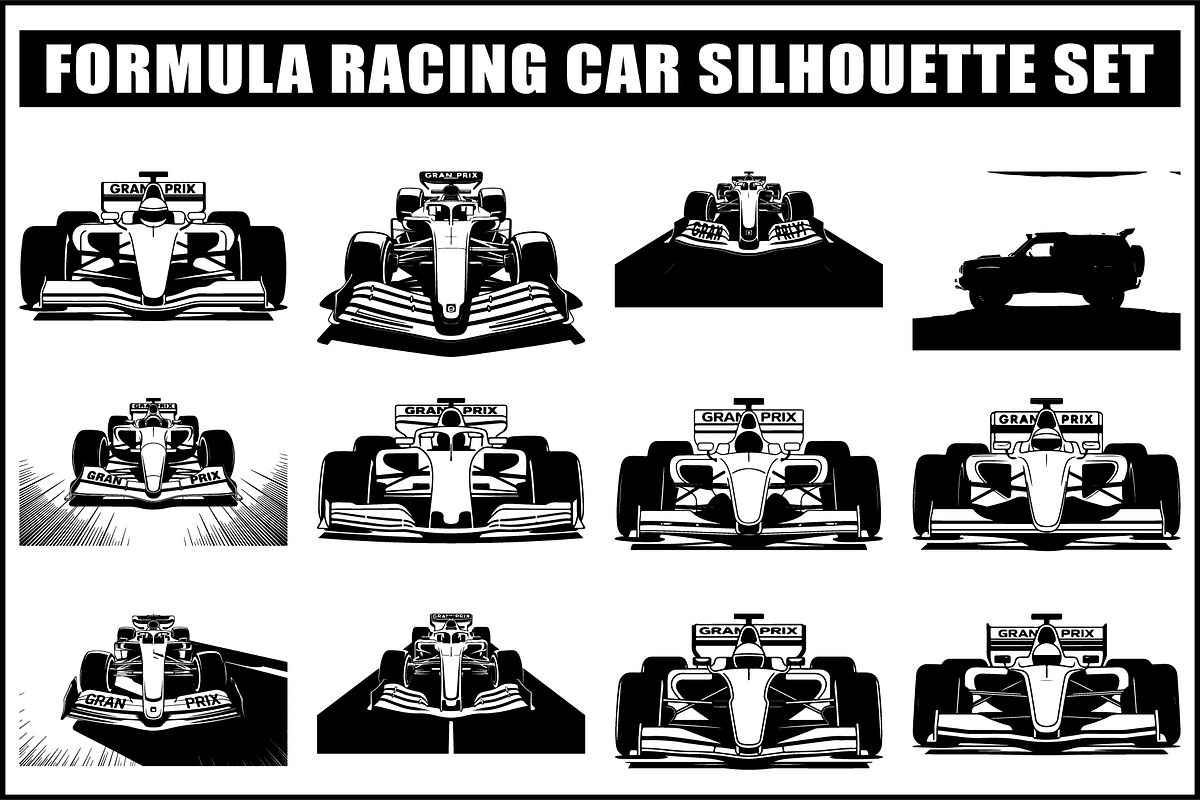 Formula Racing Car SVG Bundle, an Object Graphic by Creativeshirt (Photo 1 of 13)