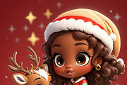 Procreate Chibi Christmas Stamps, a Brush Add-On by OneBerryCreations (Thumbnail 4 of 9)