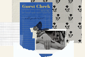 Guest Check Scrapbooking JPG PNG PDF