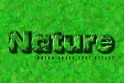 Green Grass Text Effect Template, a Layer Style Add-On by CreativeShaper (Thumbnail 1 of 2)