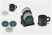 Coaster Mockupa, a Household Mockup by Unerispace (Thumbnail 1 of 5)