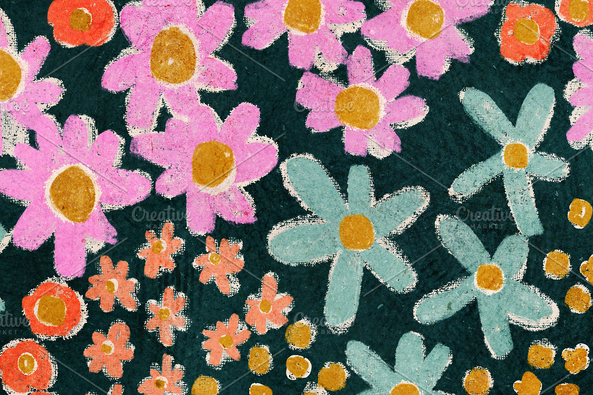 Confetti Wildflowers Ditsy Pattern, a Pattern Graphic by Rebecca Flaherty (Photo 3 of 3)