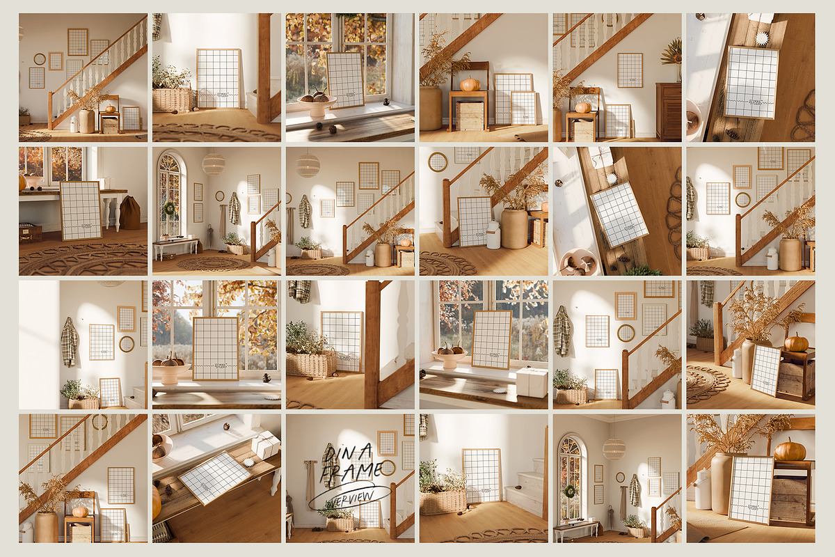 AUTUMN FARMHOUSE | frame mockup, a Household Mockup by Stykke Studio (Photo 5 of 8)