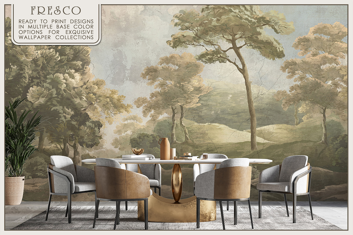 Fresco collection Timeless elegance, a Wallpaper Graphic by Natalia0307 (Photo 4 of 10)