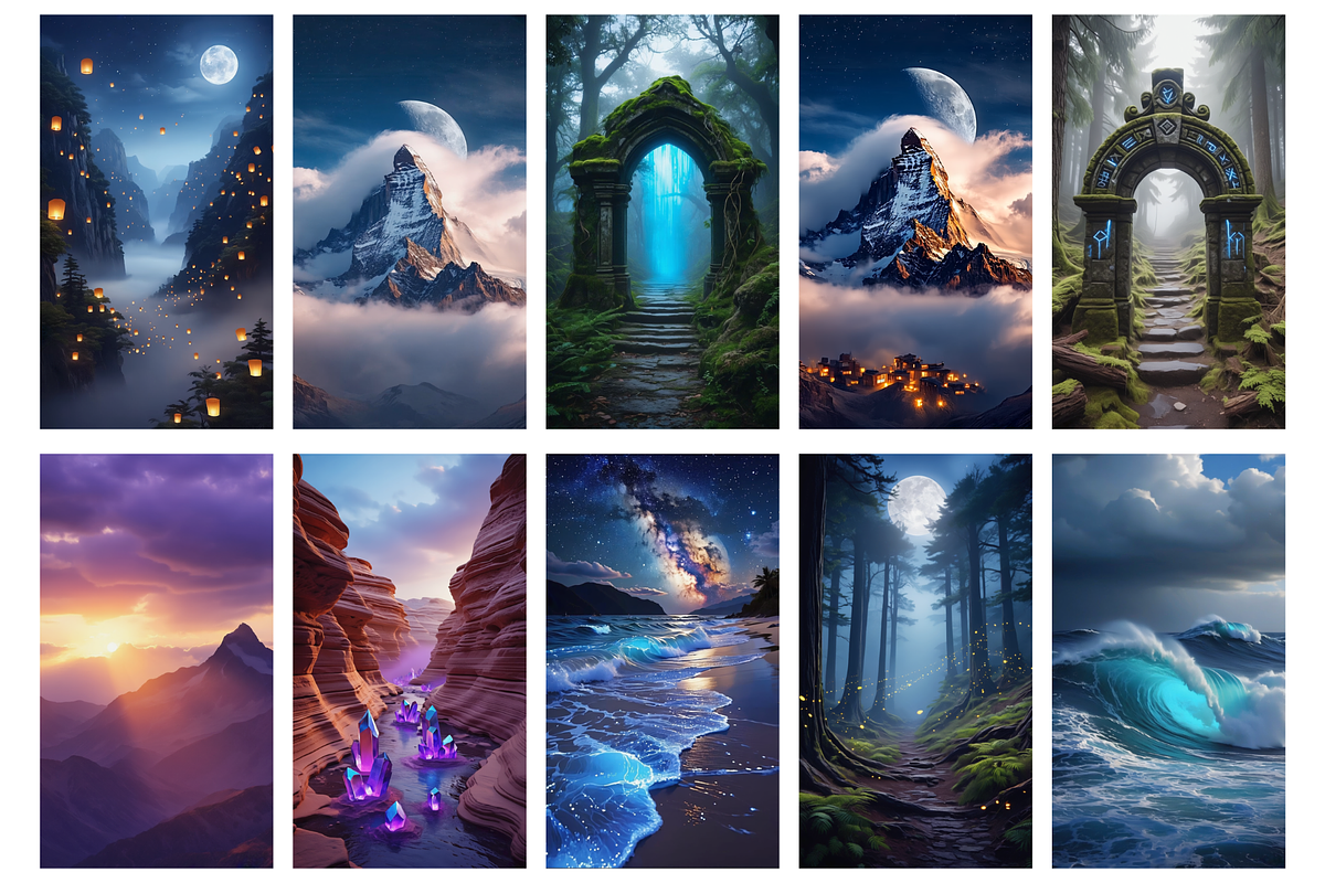 Mystical Nature Backgrounds, a Scene 3D Model by MarisoArt (Photo 5 of 7)