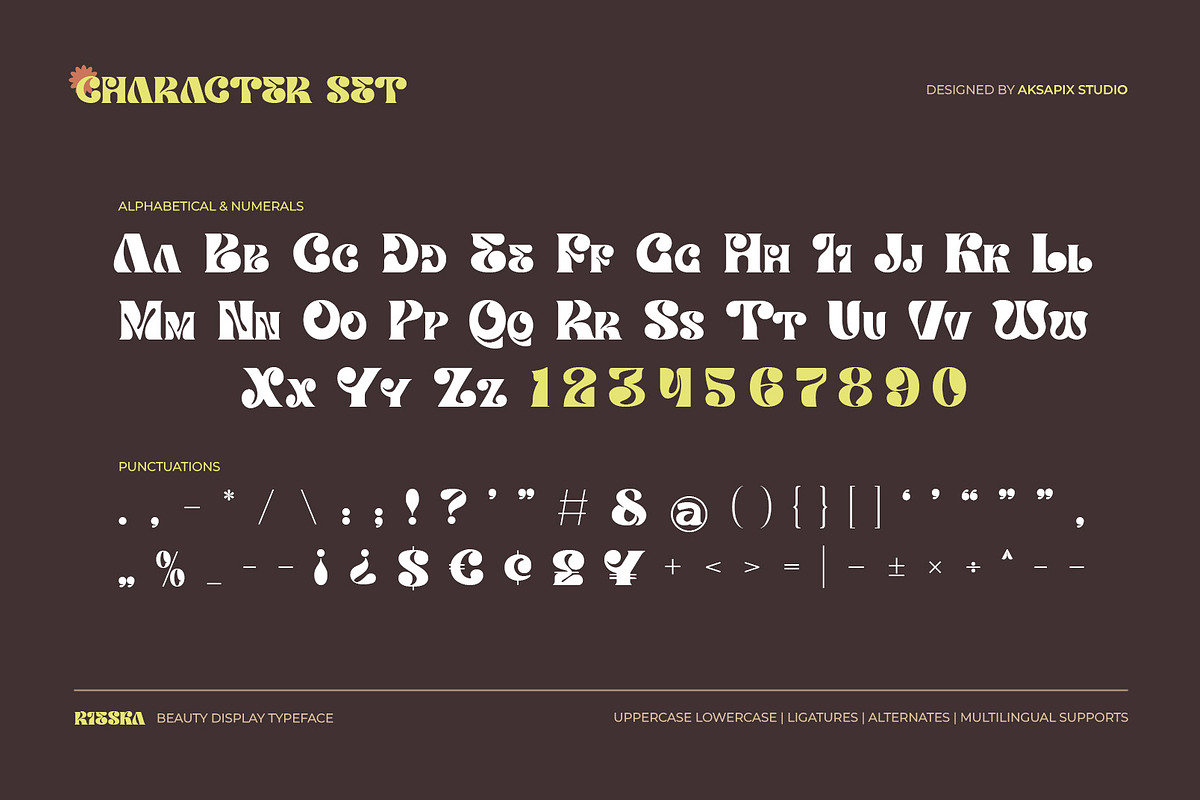 Rieska - Beauty Display Font, a Serif Font by Aksapix Studio (Photo 2 of 10)