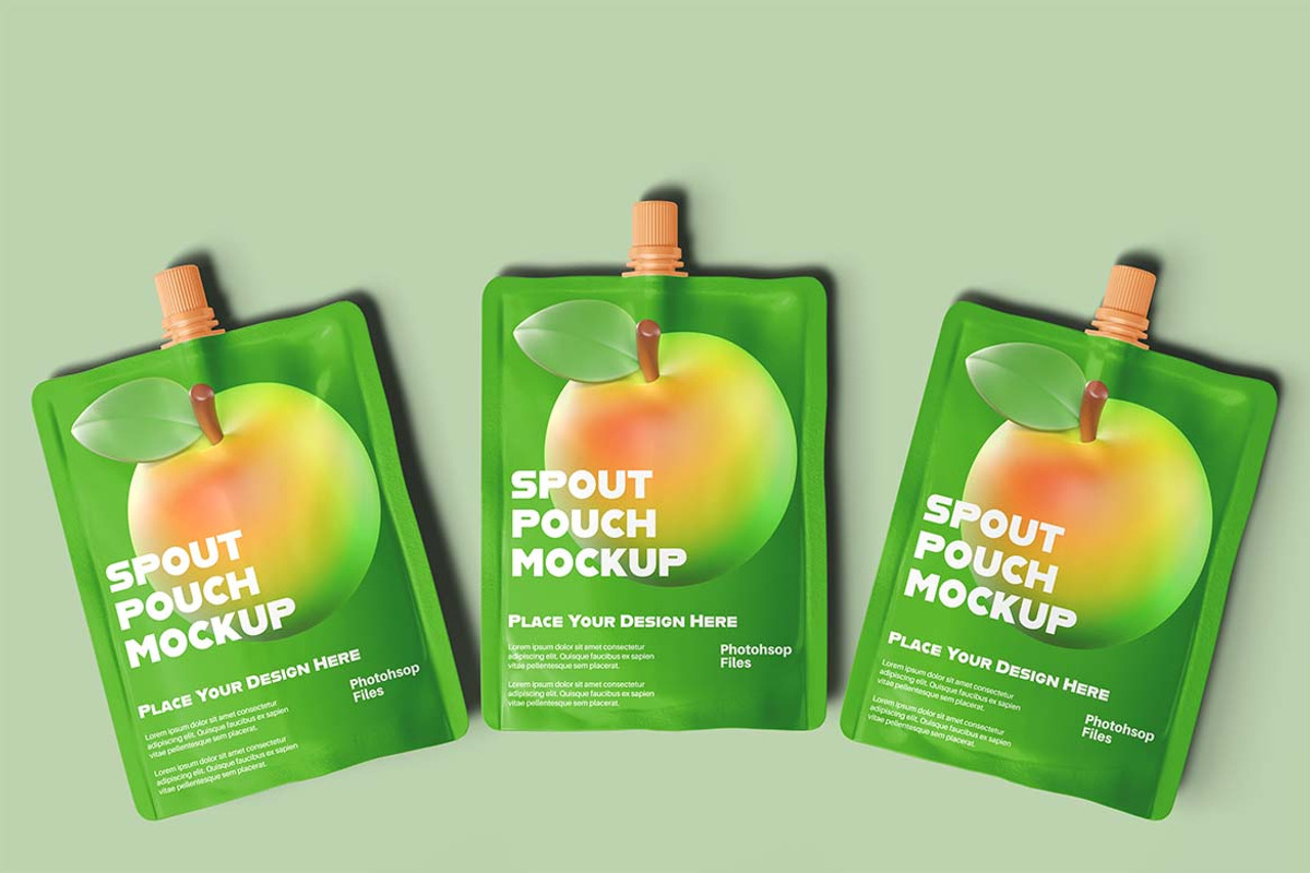 Spout Pouch Mockup, a Packaging Mockup by Eka Restu D. Putra (Photo 5 of 5)