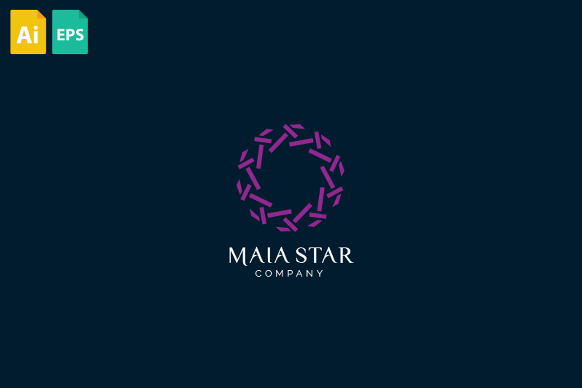 Maia Star Logo, a Branding & Logo Template by Schneider Design Store (Photo 1 of 2)