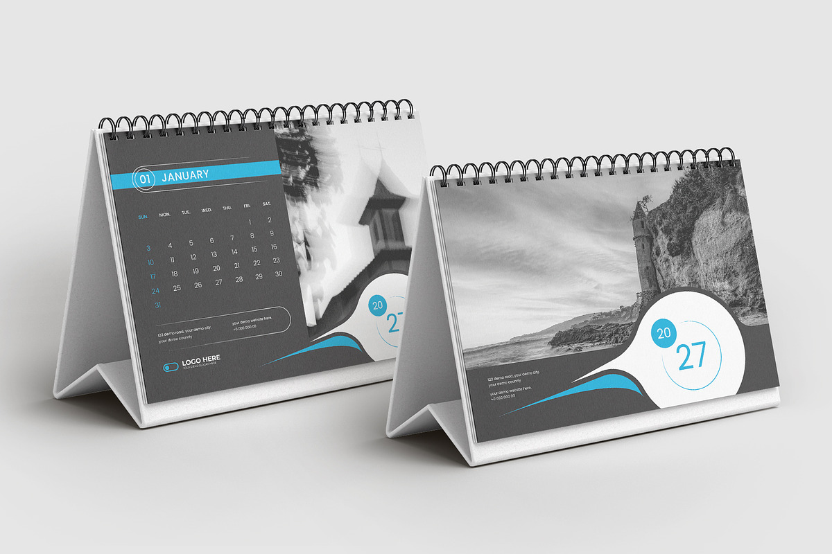 2027 Desk calendar, a Stationery Template by Tanmoy Topu (Photo 4 of 4)