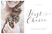 First Choice - Wedding Calligraphy, a Script Font by Konstantine Studio (Thumbnail 1 of 8)