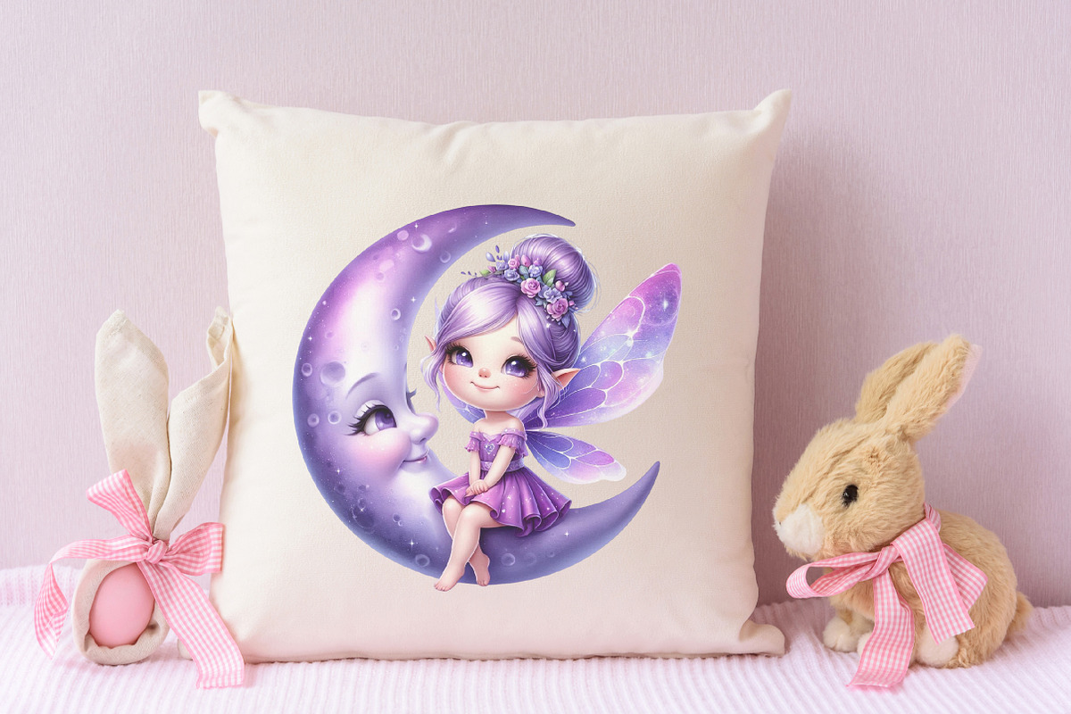 Purple Cute Fairy Clipart, an Illustration by RobertsArt (Photo 7 of 7)