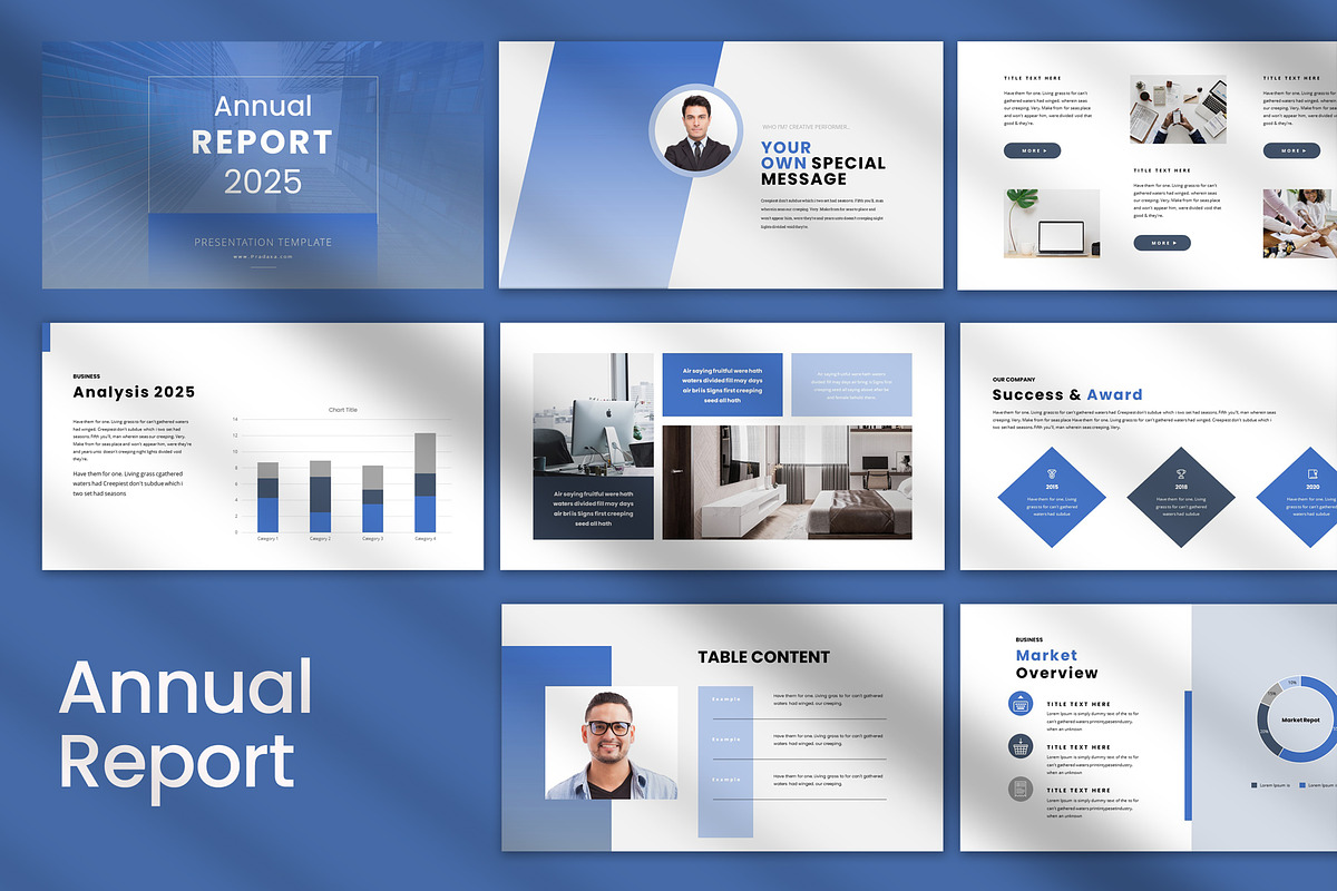 Annual Report Template, a Presentation Template by Pradaxa (Photo 6 of 8)