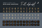 Golden Warm Bokeh Letters Overlays, a Symbol Font by PhotoSpirit (Thumbnail 3 of 8)