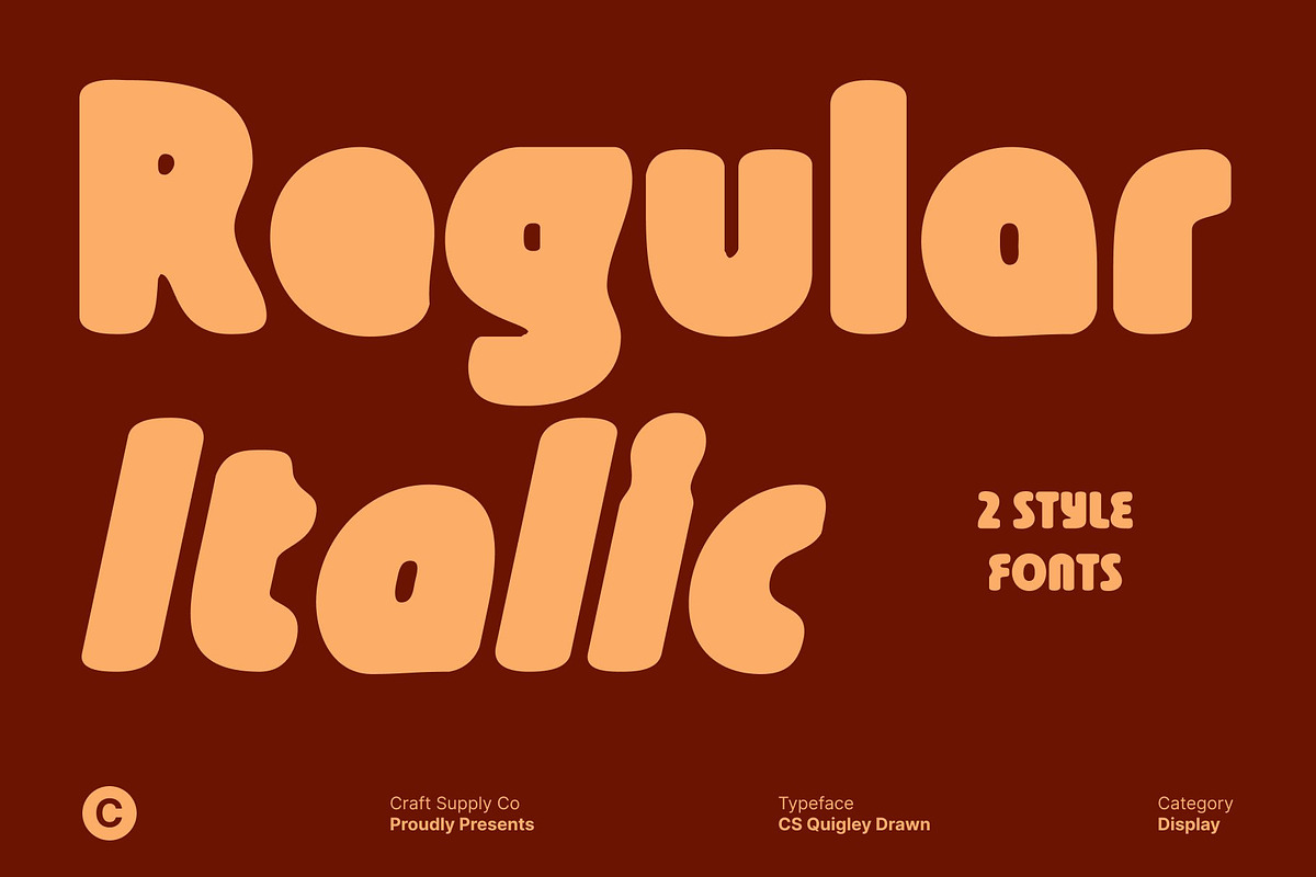 CS Quigley Drawn, a Sans Serif Font by Craft Supply Co. (Photo 2 of 8)