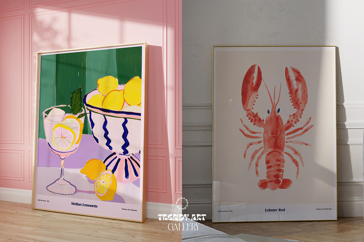 Trendy Art Gallery 1, a Graphic by Wall Art Print Studio (Photo 12 of 13)