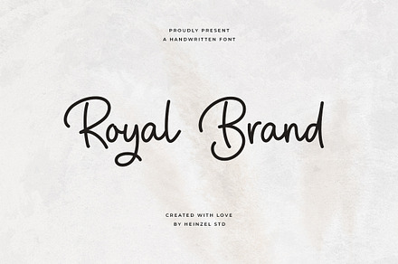 Royal Brand - Handwritten Font, a Handwritten Font by Heinzel Std