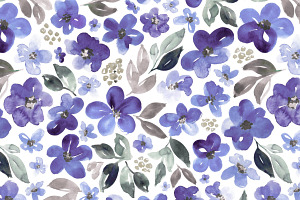 Violet, sage and brown