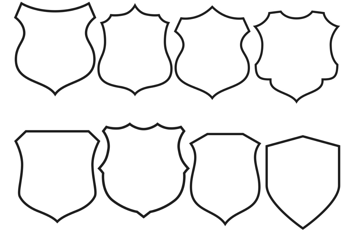 Shields Set 2 Procreate Brush Stamps, a Brush Add-On by Disasterology Ink (Photo 7 of 10)