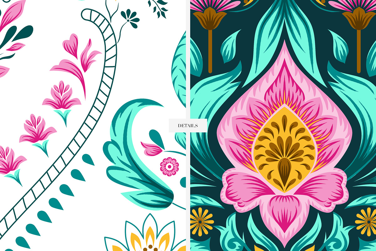 Herencia Traditional Patterns, a Pattern Graphic by LEAFure (Photo 8 of 10)