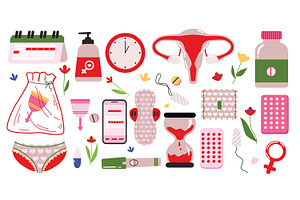 Women's Health & Menstrual Cycle, a Healthcare Illustration by the_myro