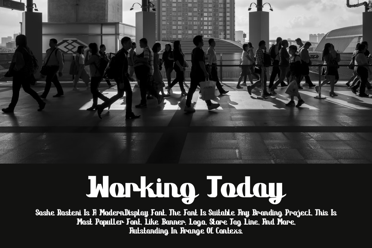 Soshe Rosteni - Modern Font, a Sans Serif Font by QR Design Studio (Photo 2 of 2)
