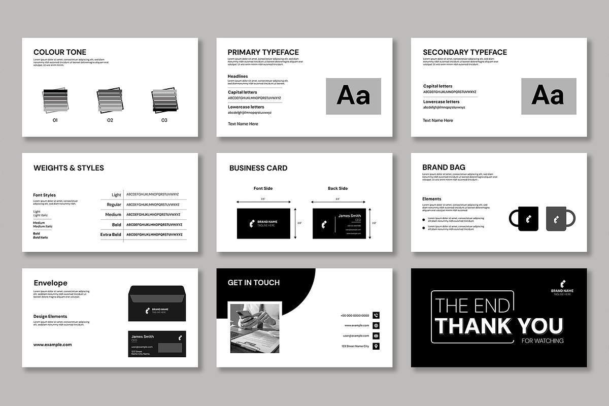 Modern And Clean Brand Guidelines preview 4