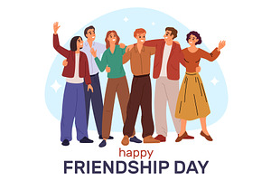 International Friendship Day, a Person Illustration by Vectorbuum