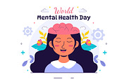 11 Mental Health Day Illustration, a Healthcare Illustration by denayunebgt (Thumbnail 5 of 5)