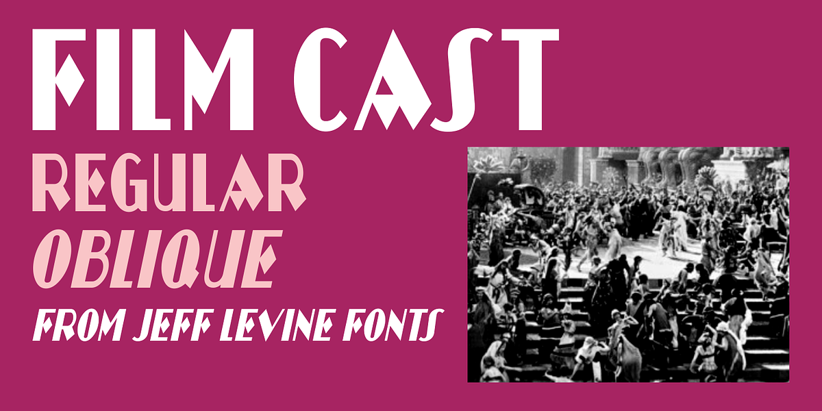 Film Cast JNL, a Serif Font by Jeff Levine Fonts (Photo 1 of 5)
