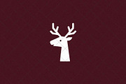 Minimalist Deer Icon Head, an Animal Illustration by Vectorium Studio (Thumbnail 4 of 4)
