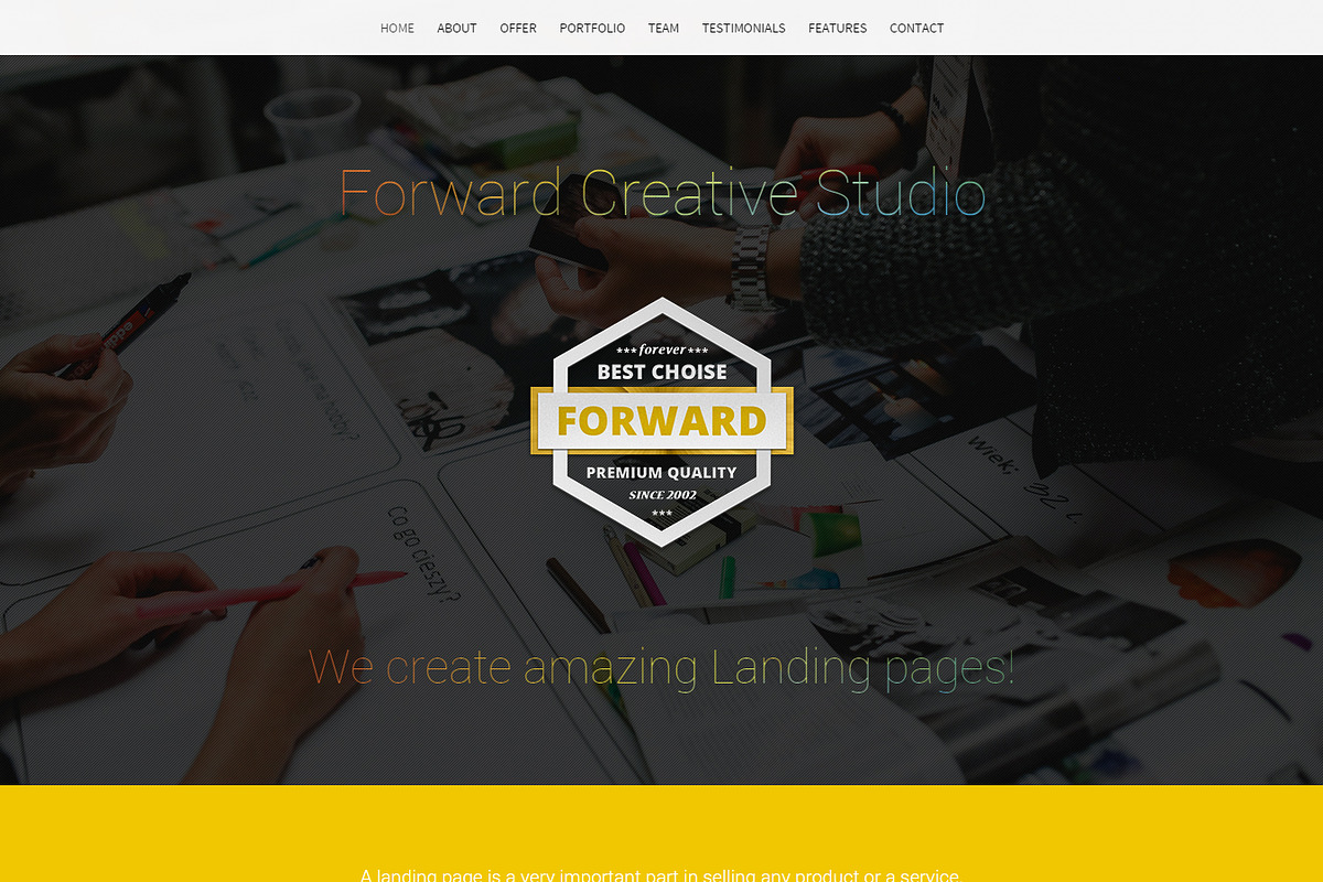 Forward Landing Page Template (HTML), a HTML Template by emagweb (Photo 2 of 5)