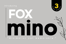 Fox Mino 3 Font Styles